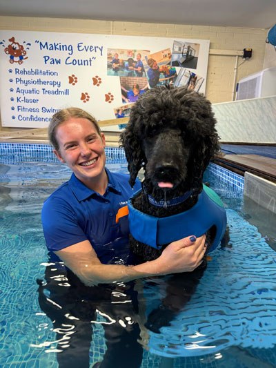 Megan at 4 Paws Hydrotherapy Centre Ringwood